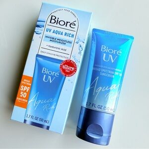 Bioré UV AQUA RICH INVISIBLE WEIGHTLESS SPF 50 SUNSCREEN MOISTURIZER